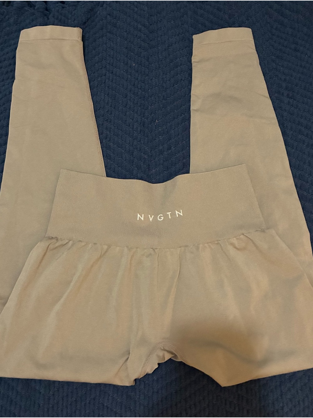 NVGTN High-Waist Kids Leggings in Taupe